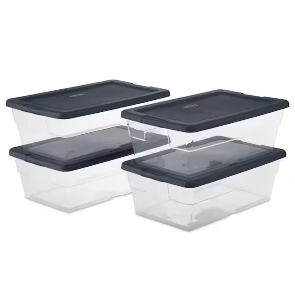 Sterilite 6 qt. Storage Boxes (Set of 4)